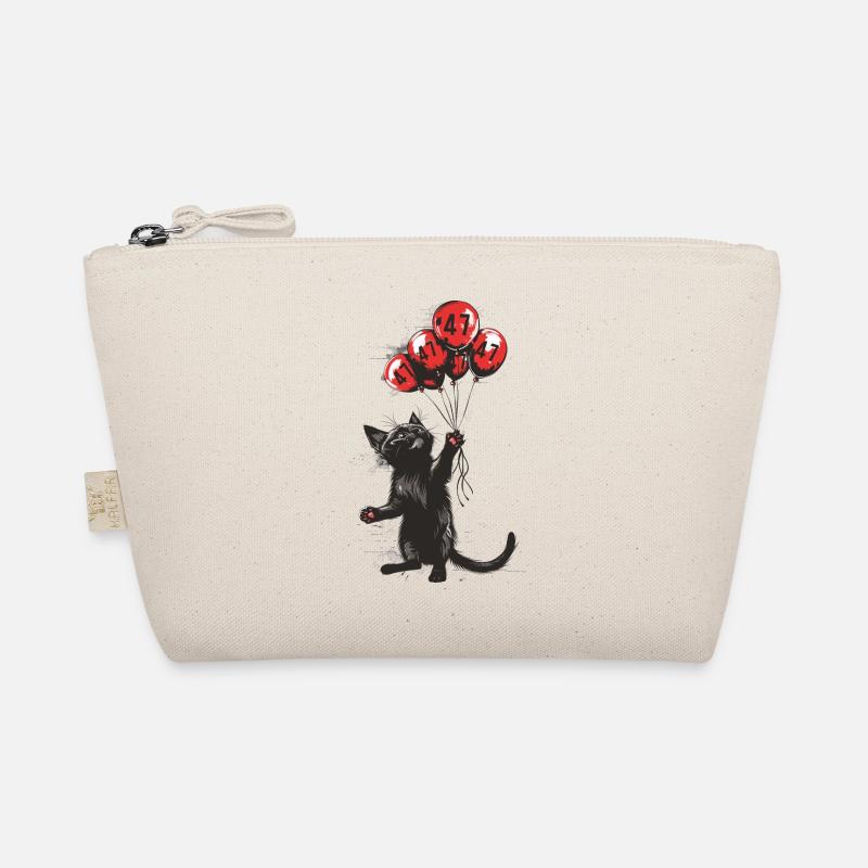 47 Jahre Geschenk 47. Geburtstag Katze - Bio-Täschchen - Natur