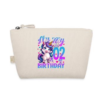 2ème anniversaire licorne C’est mon 2ème anniversaire - Trousse biologique - nature - Devant