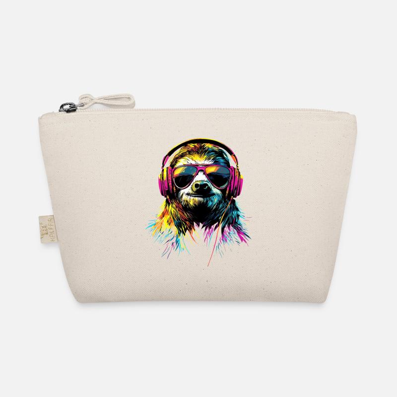 Sloth Colorful Colors Pop Art Lazy Sloths Organic Pouch