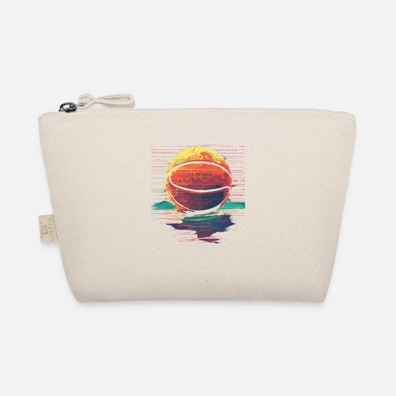 Basketball Ball Retrowave Bio-Täschchen
