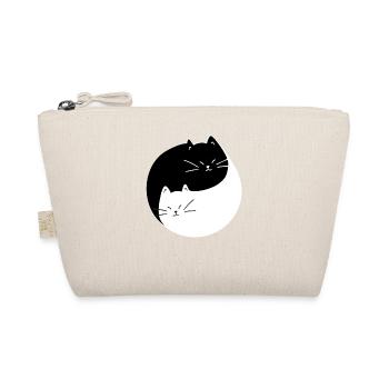 Schwarz-weiße Katzen Design Chats Noir et Blanc - Trousse biologique - nature - Devant