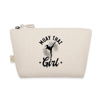 Muay Thai Girl - Organic Pouch - nature - Front