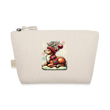Renne de Noël vintage mignon mignon faon - Trousse biologique - nature - Devant
