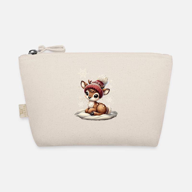Renne de Noël vintage mignon mignon faon Trousse biologique