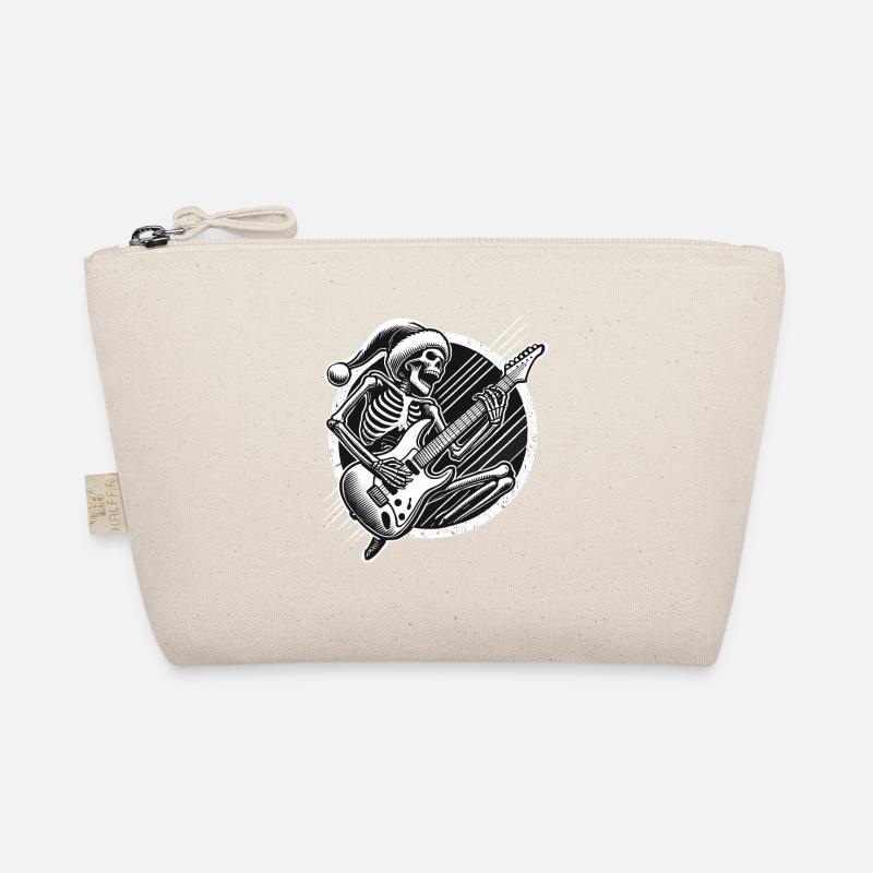 Jupe de Noël Père Noël squelette avec guitare Trousse biologique