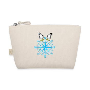maritime compass seagulls seagull - Organic Pouch - nature - Front