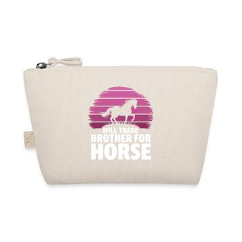 Wird Bruder gegen Horse Girls tauschen - Bio-Täschchen - Natur - Vorne