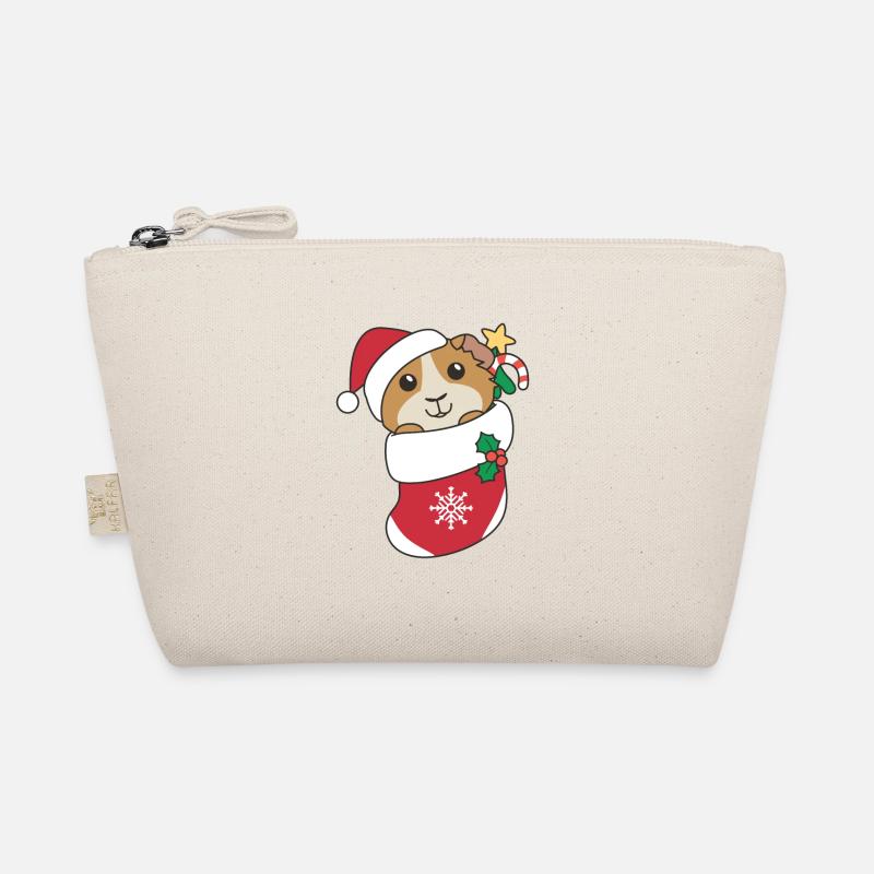 Cochon d’Inde Noël Neige Hiver Animaux Trousse biologique