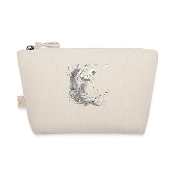 Golfer Drawing - Organic Pouch - nature - Front