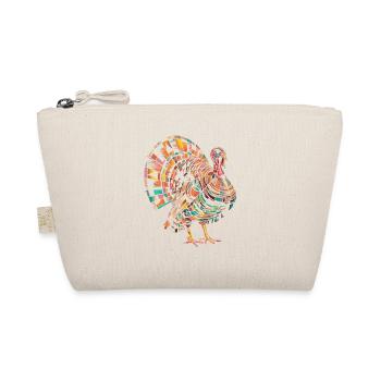 Geometric Farm Animal Graphic Turkey - Organic Pouch - nature - Front