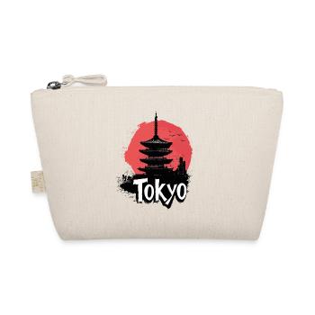 Tokio Japan Pagode Stadt Skyline Sonne Berg - Bio-Täschchen - Natur - Vorne