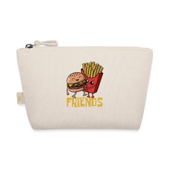 Burger & Pommes - Fast Food - Friends - Party - Bio-Täschchen - Natur - Vorne