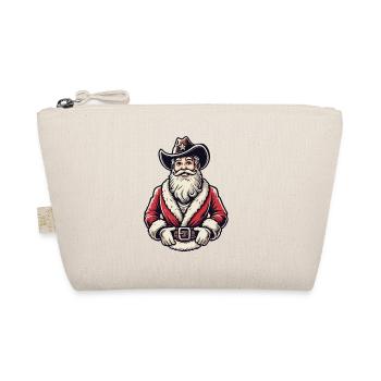 Cowboy Santa Claus Western Flair - Organic Pouch - nature - Front