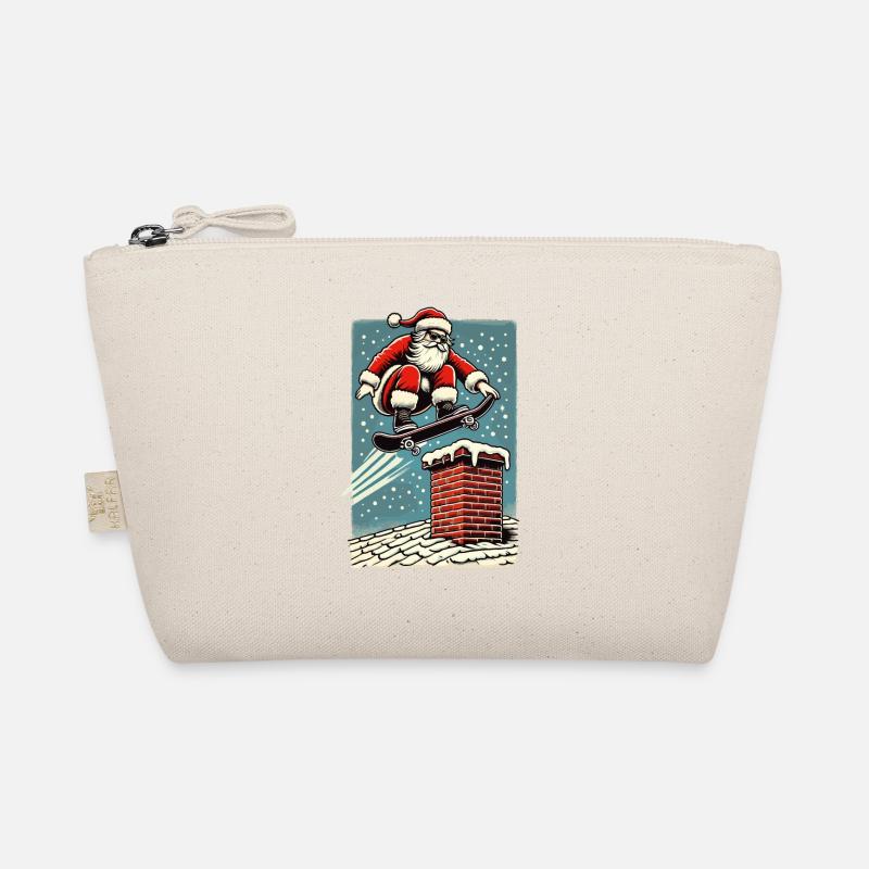 Planche à roulettes de Noël Cheminée du Père Noël Trousse biologique
