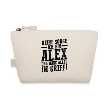 Alexander Alexandra Alexa Alex - Organic Pouch - nature - Front