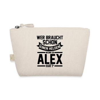 Alexander Alexandra Alexa Alex - Organic Pouch - nature - Front