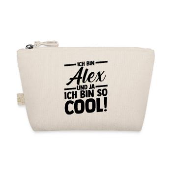 Alexander Alexandra Alexa Alex - Organic Pouch - nature - Front