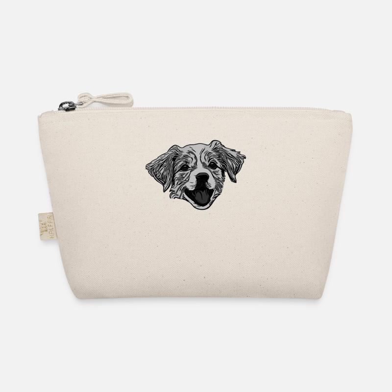 Visage de chien gris conception graphique animal de compagnie Trousse biologique