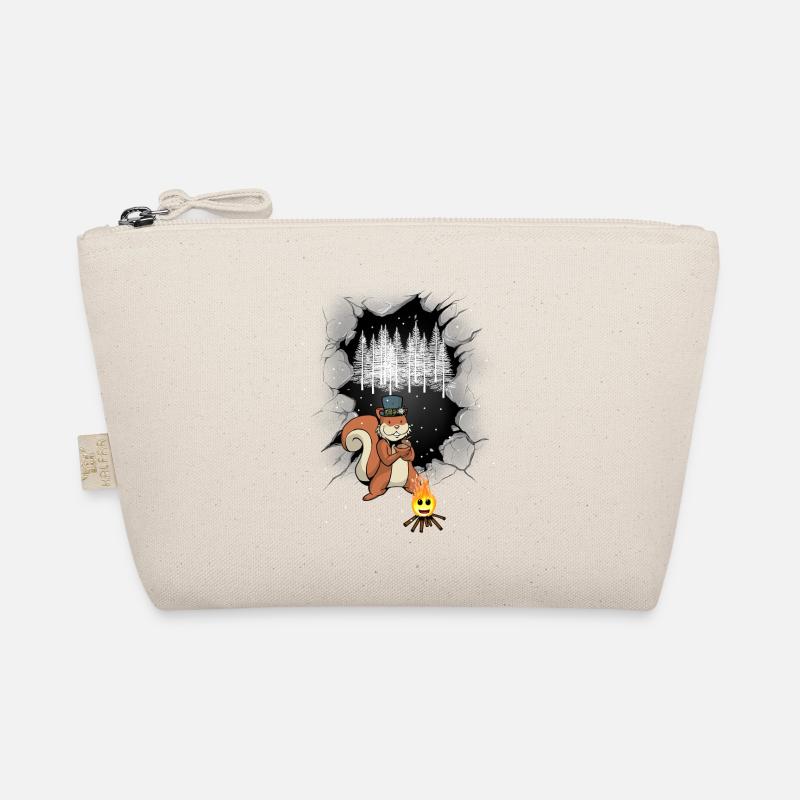Forest Dwellers Squirrels Campfire Fairy Tale Organic Pouch
