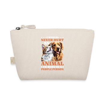 More of a People Person Wouldn't Hurt Animals 2 - Bio-Täschchen - Natur - Vorne