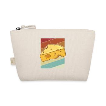 Retro Queso Cheesemonger Maker Lover Gouda Cheese - Organic Pouch - nature - Front