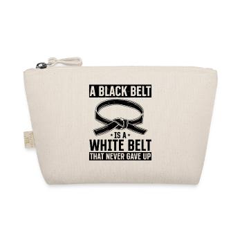 A Black Belt Is A White Belt That Never Gave Up - - Bio-Täschchen - Natur - Vorne