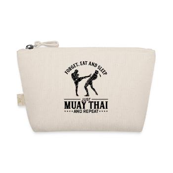 Forget eat and sleep just Muay Thai and repeat - M - Bio-Täschchen - Natur - Vorne
