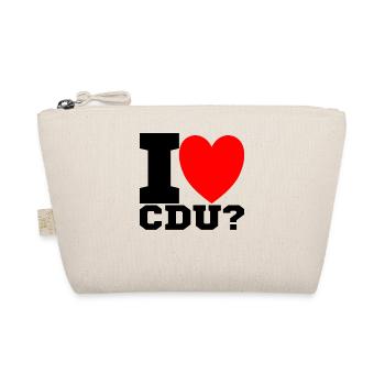 I love CDU - Bio-Täschchen - Natur - Vorne