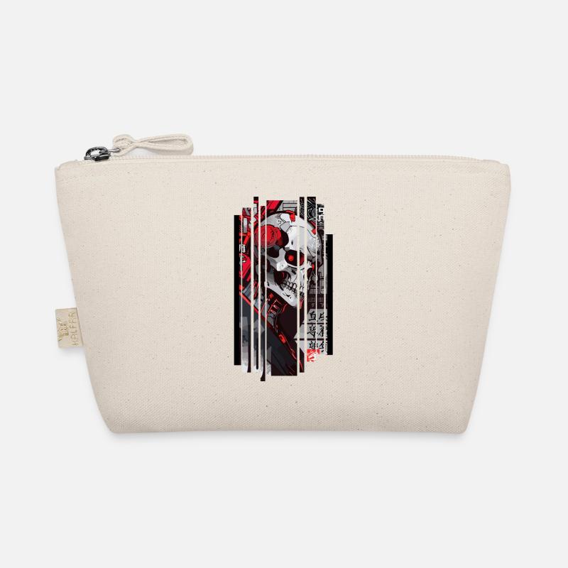 Cyborg Schädel Kanji Bio-Täschchen