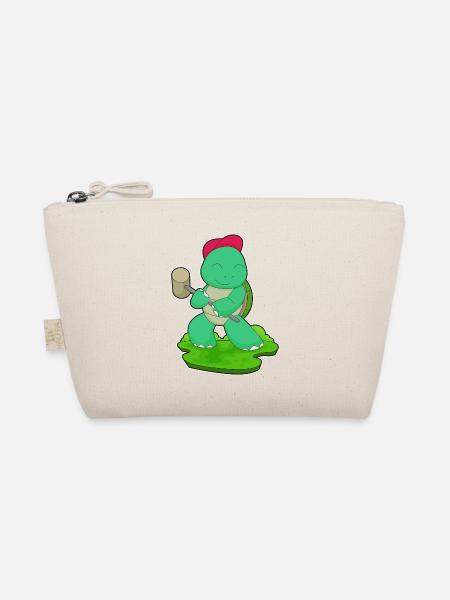Turtle Artisan Hammer Craft - Organic Pouch - nature - Front