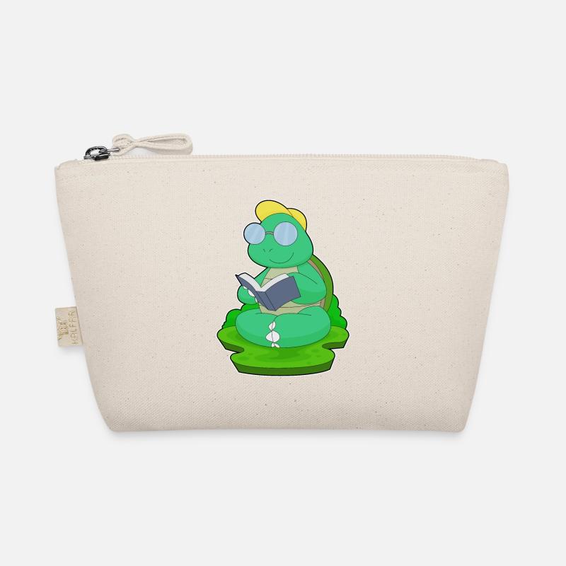 Turtle Nerd Book Lunettes Trousse biologique