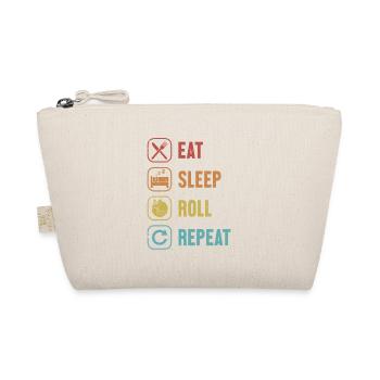 Eat Sleep Roll Repeat Pink Fairy Cingulata Liebhaber - Bio-Täschchen - Natur - Vorne