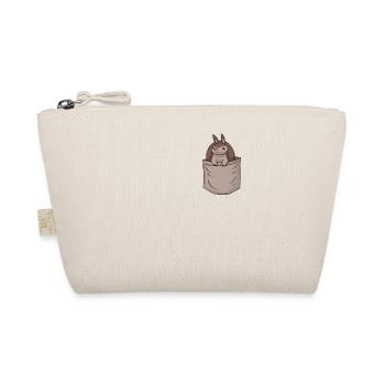 Armadillo Chest Pocket Pink Fairy Cingulata Lover - Organic Pouch - nature - Front