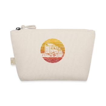 Retro Trucker Truckie Legends Lover Truck Driver - Organic Pouch - nature - Front