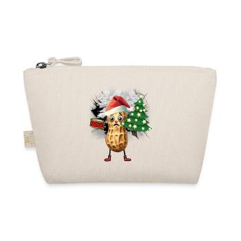 Santa Claus Peanut Santa Christmas - Organic Pouch - nature - Front