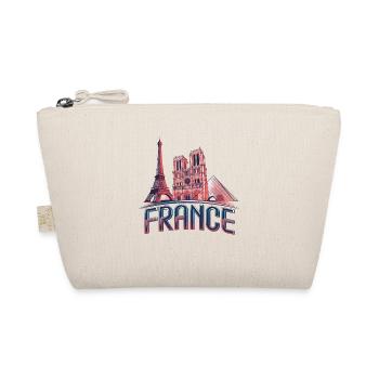 Frankreich Paris Eiffelturm Bonjour - Bio-Täschchen - Natur - Vorne