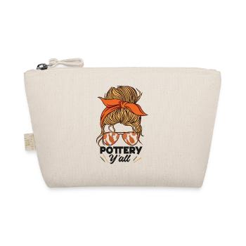 Pottery Ceramics Artist Girl - Organic Pouch - nature - Front