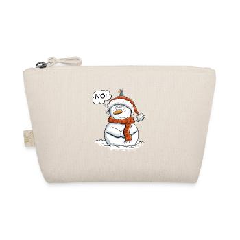 Nö Schneemann I Winter Weihnachten - Bio-Täschchen - Natur - Vorne