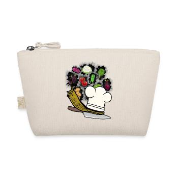 Snail Kitchen Slime Career Chef Chefs Job - Organic Pouch - nature - Front