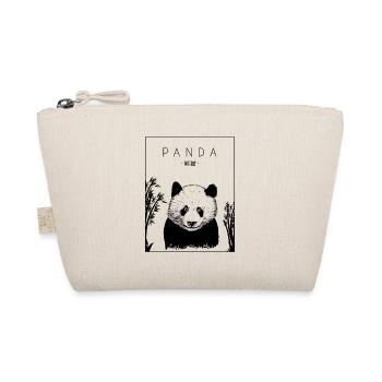 Panda Chinese Hanzi Panda Bear Friend Giant Panda - Organic Pouch - nature - Front