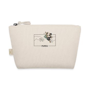 Michelangelo Creation of Adam Panda Friend Lover - Organic Pouch - nature - Front