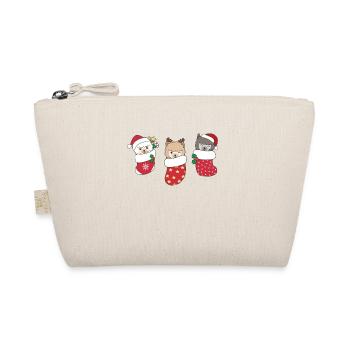 De jolis alpagas en chaussettes de Noël - Trousse biologique - nature - Devant