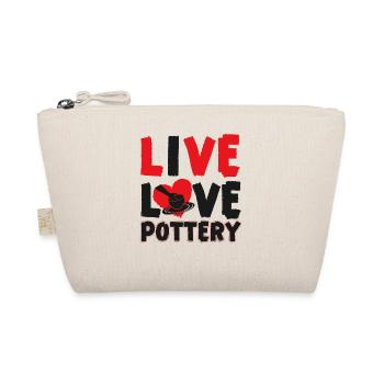Pottery Ceramics Artist Live Love - Bio-Täschchen - Natur - Vorne