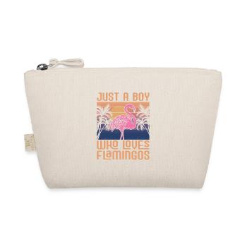 Juste un garçon qui aime les flamants roses Oiseau rose mignon - Trousse biologique - nature - Devant