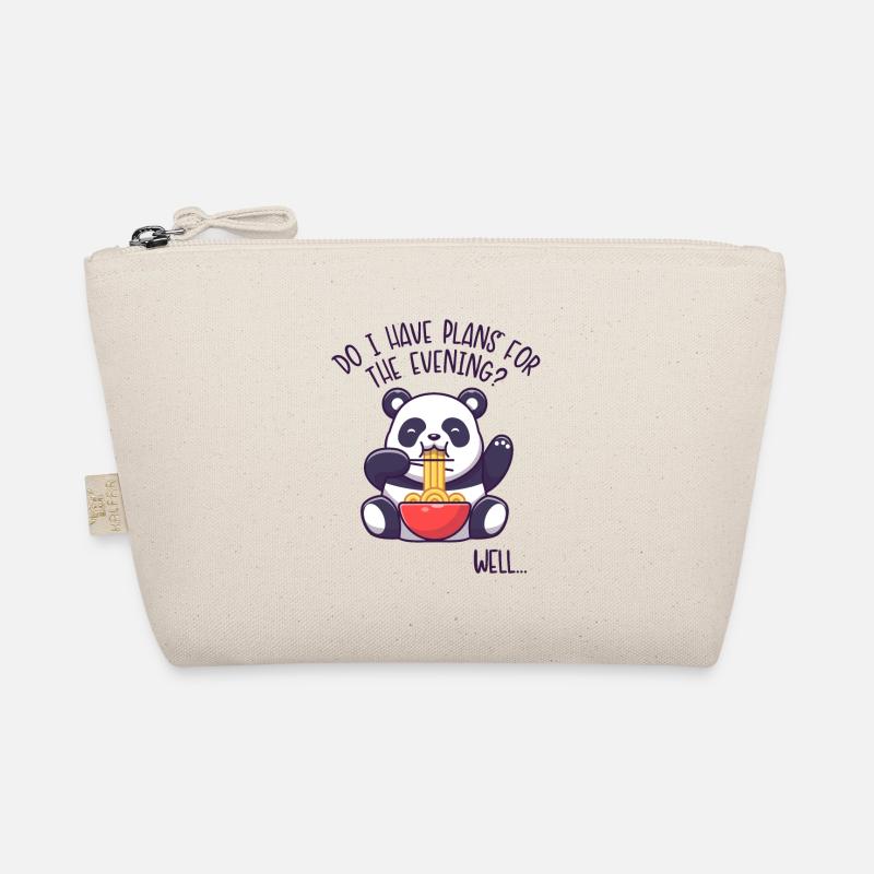 I Have Plans For The Evening Panda Bear Friend Organic Pouch
