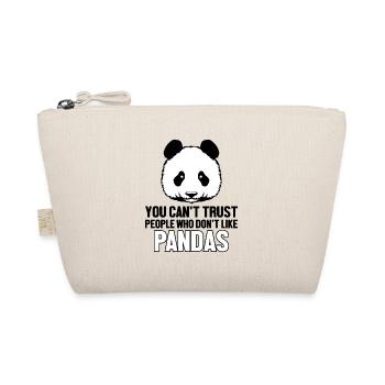 Can't Trust People Who Don't Like Pandas Friend - Organic Pouch - nature - Front