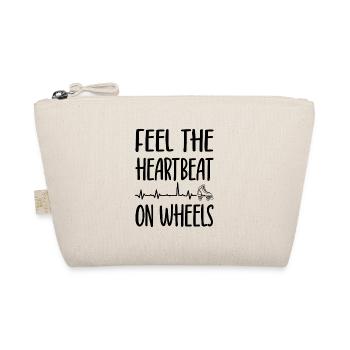 Rollerskater Party Feel The Heartbeat Gift Idea - Bio-Täschchen - Natur - Vorne