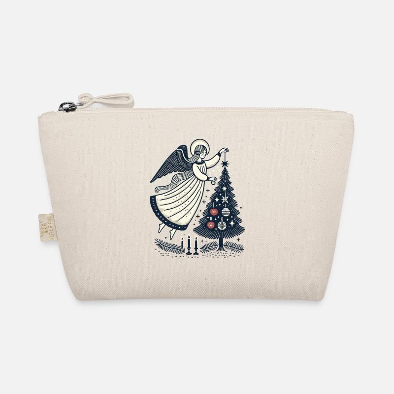 Vintage Engel Weihnachtsschmuck Ästhetik - Bio-Täschchen - Natur