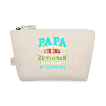 Dad Gift Birthday Father's Day Christmas Dad - Organic Pouch - nature - Front