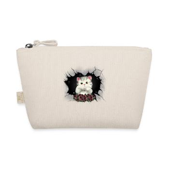 Chat Chats Chaton Roses Salutations Anniversaire - Trousse biologique - nature - Devant